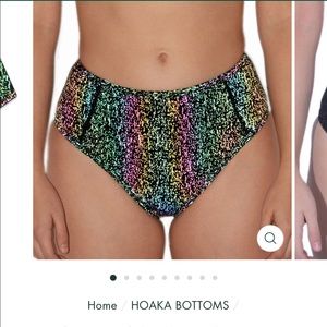 NWOT SZ MEDIUM REFLECTIVE HOAKA SWIM BOTTOMS